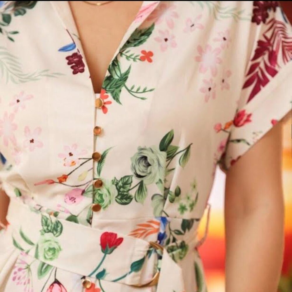 NWOT ASOS Floral Dress - Picture 2 of 3